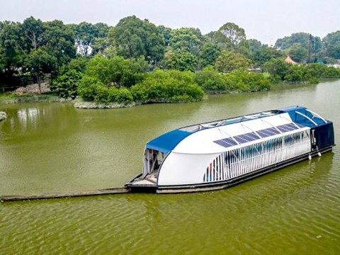 Ya est&aacute; en el pa&iacute;s el Interceptor 004 embarcaci&oacute;n que recolectar&aacute; pl&aacute;sticos en el r&iacute;o Ozama para que no lleguen al oc&eacute;ano
