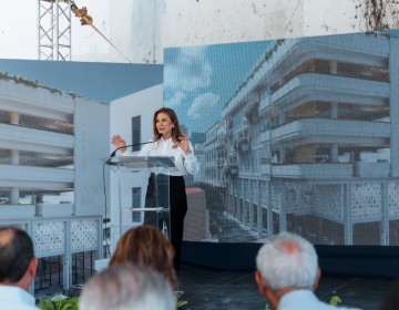 Carolina Mej&iacute;a y Presidencia inician transformaci&oacute;n de la Ciudad Colonial con la construcci&oacute;n del parqueo Jos&eacute; Reyes