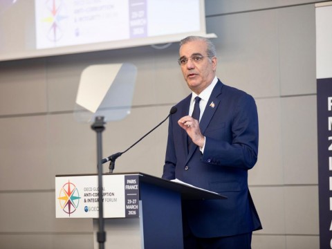 Presidente Abinader reafirma la integridad como eje estrat&eacute;gico del Estado en Foro Global Anticorrupci&oacute;n en Par&iacute;s