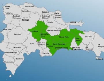 COE emite alerta verde para cinco provincias y el GSD