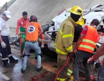 2 Muertos en un accidente de transito en la autopista El Coral