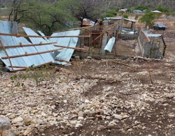 Ventarr&oacute;n provoca da&ntilde;os en la provincia Independencia