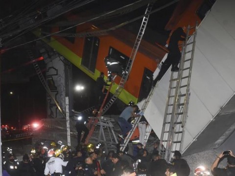 Se desploma Metro en M&eacute;xico: deja 23 muertos y 70 heridos 