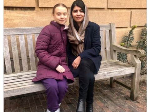 Greta Thunberg se reune con el premio nobel de la Paz Malala Yousafzai,