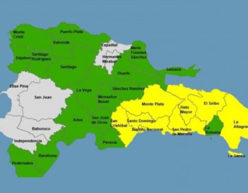 Aumentan a 26 provincias en alerta ante aguaceros por vaguada y onda tropical