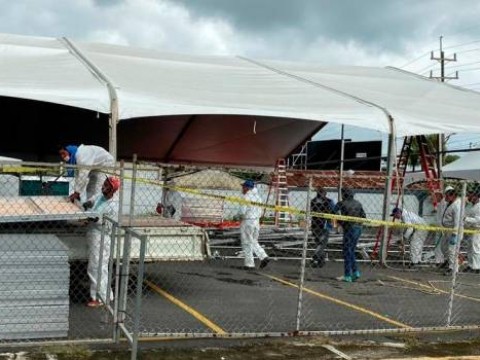PRM inicia instalaci&oacute;n de Hospital temporal en La Vega 