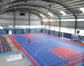  Ministerio de Deportes entrega multiuso Antonio Duverg&eacute; del sector Honduras