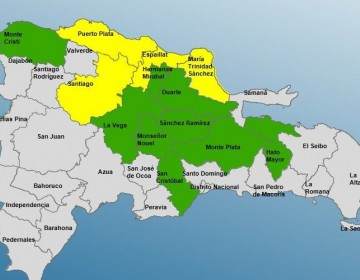 COE emite 13 las provincias en alerta verde y amarilla 