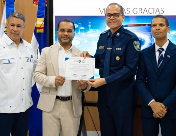 ITLA entrega primera certificaci&oacute;n en inteligencia artificial al alto mando de la Polic&iacute;a Nacional