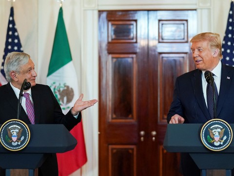 L&oacute;pez Obrador, sobre su aparici&oacute;n en un 'spot' electoral de Trump: "No quiero meterme en esas cosas"