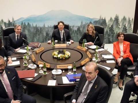 Los jefes de la diplomacia del G7 muestran su unidad ante China