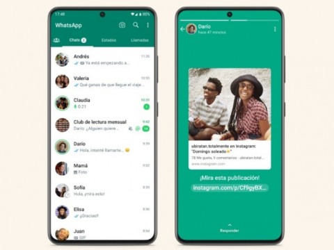 WhatsApp permitir&aacute; sincronizar actualizaciones de estado con las historias de Facebook en Android