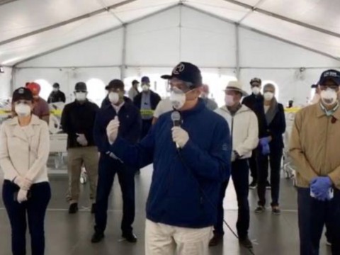 Lu&iacute;s Abinader entrega Hospital Temporal con 80 camas en La Vega 