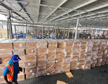 Aduanas detecta millones de cigarrillos y municiones en contrabando