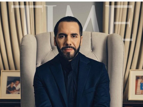 Bukele seleccionado para la portada de la revista Time