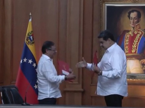 Petro y Maduro abogan por reintegro de Venezuela a la CAN y al sistema de DDHH de la OEA