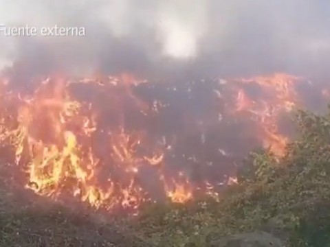Incendio afecta vertedero de Puerto Plata