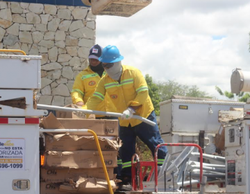 EDEESTE refuerza trabajos de readecuaci&oacute;n y alumbrado en sector Romana del Oeste.