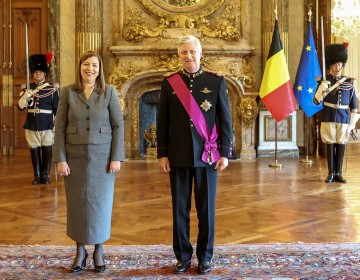 Embajadora de Rep&uacute;blica Dominicana en B&eacute;lgica presenta Cartas Credenciales