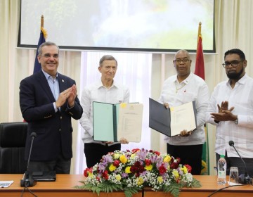 Presidentes RD y de Guyana comprometieron el pleno apoyo de sus gobiernos al logro de la estabilidad pol&iacute;tica en Hait&iacute;