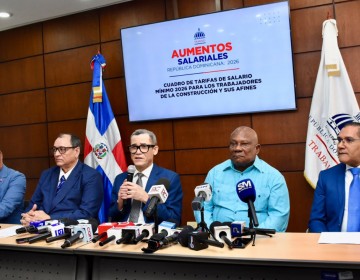 Gobierno acuerda aumento de 20 % al salario m&iacute;nimo de los trabajadores de la construcci&oacute;n