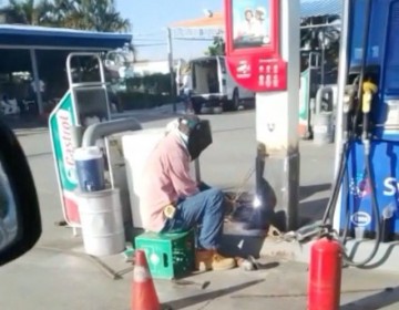 Industria y Comercio cierra estaci&oacute;n de combustible en SDE por hacer trabajos de soldadura sin precauci&oacute;n