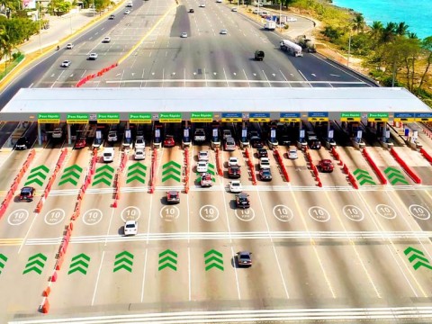 RD Vial suma m&aacute;s carriles exclusivos de Paso R&aacute;pido en peaje Las Am&eacute;ricas