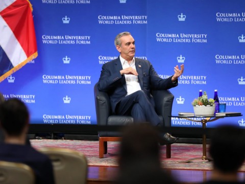 Presidente Abinader reitera ante estudiantes de la universidad de Columbia que la Seguridad de todos los dominicanos esta por encima de todo