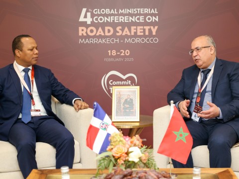 Morrison resalta en Marruecos compromiso de Abinader con la seguridad vial