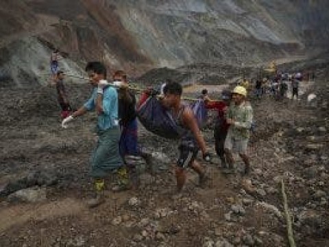 Al menos 162 muertos por deslave en mina de jade de Myanmar