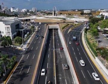 Nuevo t&uacute;nel de la Plaza de la Bandera mejora la movilidad en su primer d&iacute;a de operaci&oacute;n