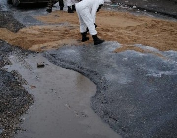 &iexcl;Ahora! Qu&iacute;mico peligroso se derrama en  en el kil&oacute;metro 12 de la carretera S&aacute;nchez