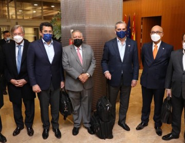 Presidente Abinader llega a Espa&ntilde;a; agotar&aacute; agenda en FITUR 2022