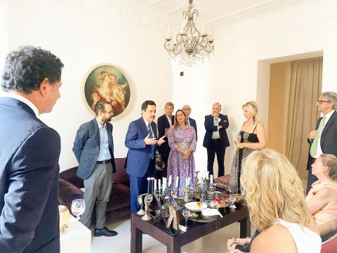 Embajador Tony Raful realiza encuentro interinstitucional con representantes italianos