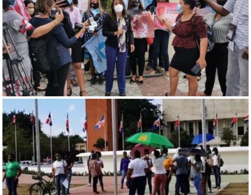 Manifestantes Proaborto y Provida se reencuentran frente al congreso nacional 