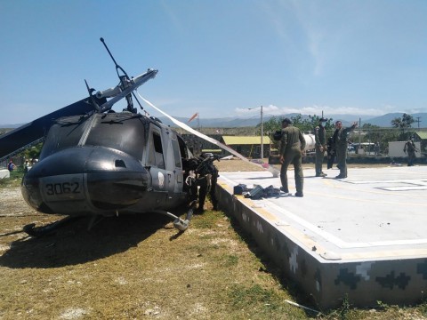 Helic&oacute;ptero estrellado hab&iacute;a despegado desde el ministerio de Defensa horas antes