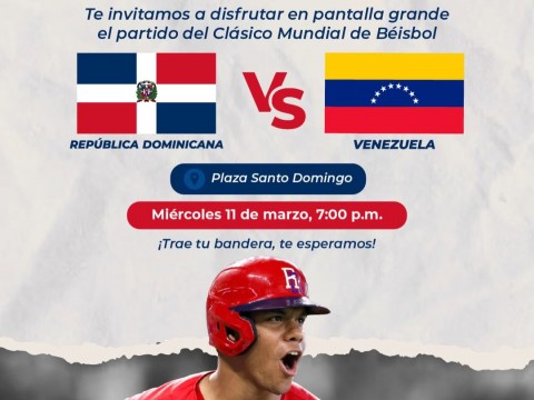 Alcald&iacute;a del Distrito Nacional proyectar&aacute; juego RD Vs. Venezuela en la Plaza Santo Domingo del malec&oacute;n
