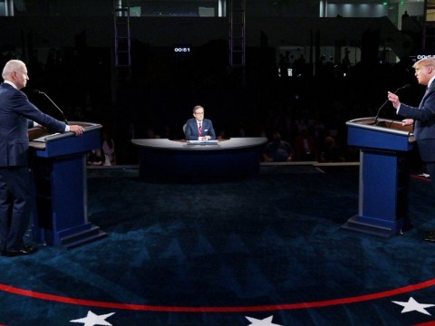 El desordenado debate entre Trump y Biden la noche de ayer 