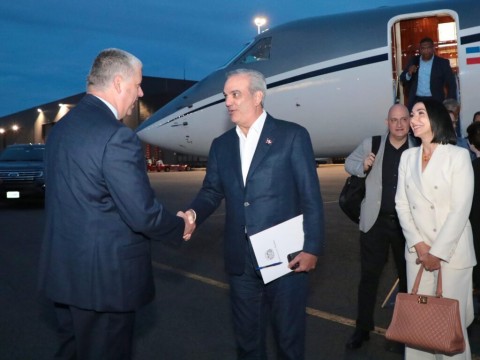 Abinader ya est&aacute; en Washington donde ser&aacute; reconocido por su liderazgo en las Am&eacute;ricas