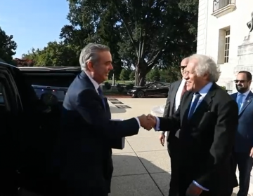 Presidente Abinader llega a la sede de la OEA para su participaci&oacute;n en la 27.&ordf; Conferencia Anual del Banco de Desarrollo e Am&eacute;rica Latina y el Caribe (CAF)