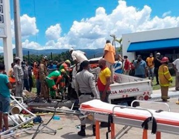 Accidente en la autopista Duarte deja 10 heridos 