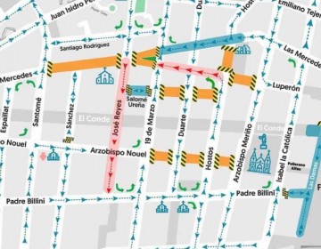 Anuncian cambio de direcci&oacute;n de la calle Jos&eacute; Reyes por trabajos en la Ciudad Colonial