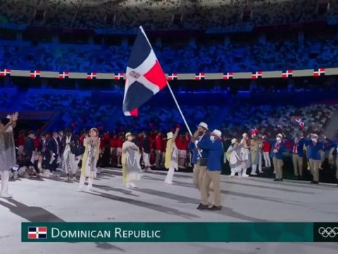 Delegaci&oacute;n Dominicana desfile a ritmo de Merengue en Inauguraci&oacute;n de los Juegos Olimpicos Tokio 2020
