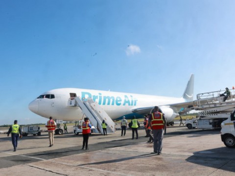 Avi&oacute;n de Amazon Air Cargo ya aterriz&oacute; en Rep&uacute;blica Dominicana