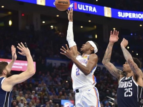 Thunder aprovecha la ausencia de Luka Doncic para vencer 126-119 a Mavs