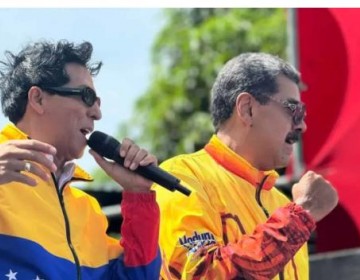 Bonny Cepeda asiste a juramentaci&oacute;n de Nicol&aacute;s Maduro en Venezuela y es captado en video