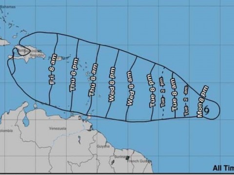 Onamet: efectos de Bret impactar&iacute;an la Rep&uacute;blica Dominicana el s&aacute;bado en la tarde