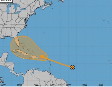 Aumenta probabilidad de formaci&oacute;n de depresi&oacute;n tropical pr&oacute;ximo a las Antillas Mayores