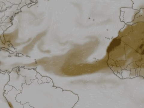 Una nueva capa de polvo del Sahara llegar&aacute; a RD el lunes y estar&aacute; toda la semana