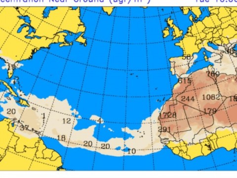 Una vaguada generar&aacute; lluvias en varias provincias, pese a ligera incidencia de polvo del Sahara